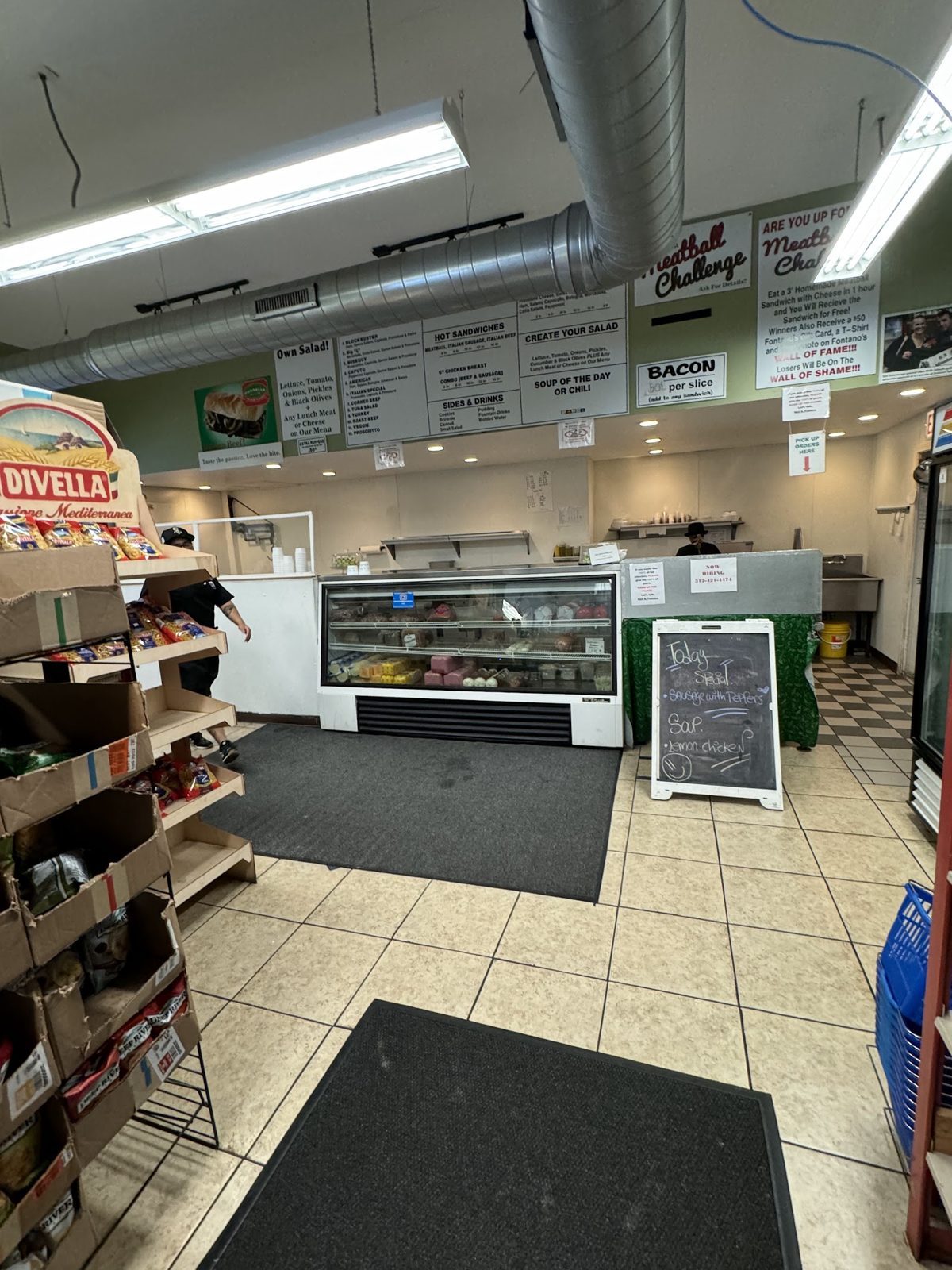 The counter at Fontano’s